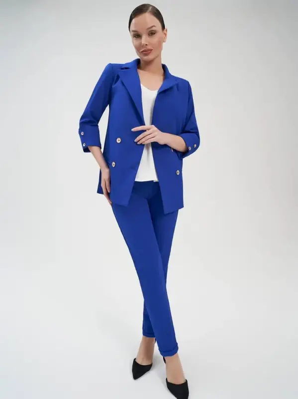 Костюм женский DAZZLE STYLE Виола синий 42 RU