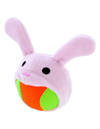 Игрушка для собак Japan Premium Pet, нетонущий мячик, в шапочке зайчика