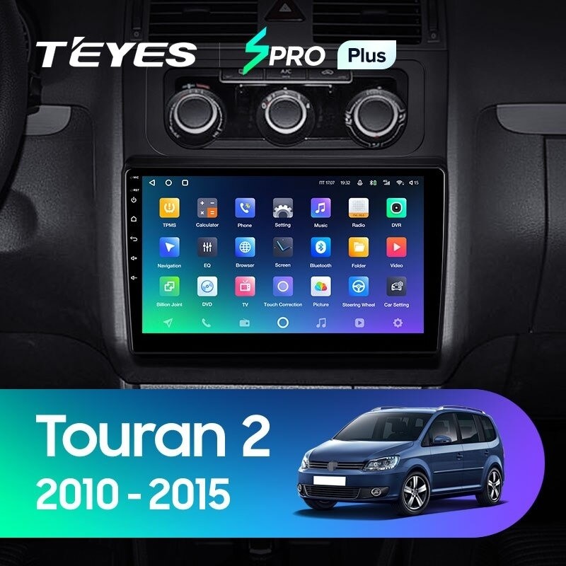 Штатная магнитола Teyes SPRO Plus 432 Volkswagen Touran 2 1T 2010-2015 2990000₽
