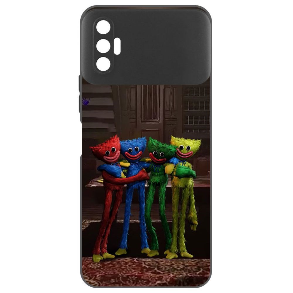 

Чехол-накладка Софт Хаги Ваги - Мини-Хаги для Tecno Spark 8P, Черный