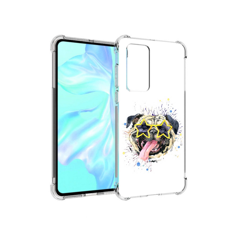 Чехол MyPads Tocco для Huawei P40 мопс боксер