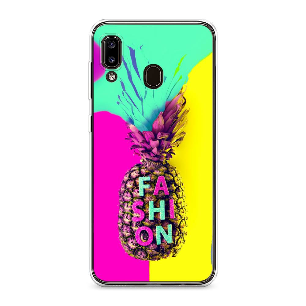 

Чехол Awog на Samsung Galaxy A30/A20 "Кислотный ананас", Разноцветный, 27550-10