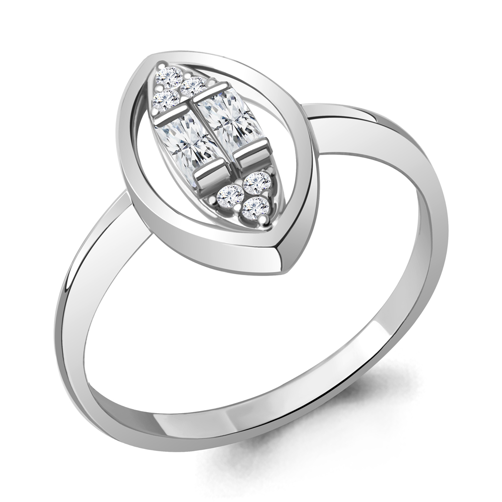

Кольцо из серебра с фианитом р., Aquamarine 67878А, 67878А_925_р