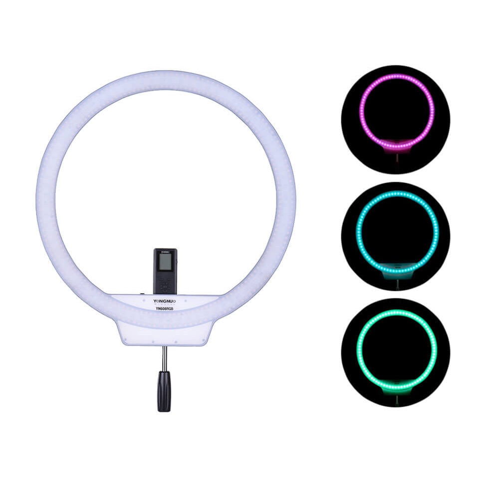Осветитель светодиодный YongNuo YN608RGB 5500K кольцевой 2104700₽