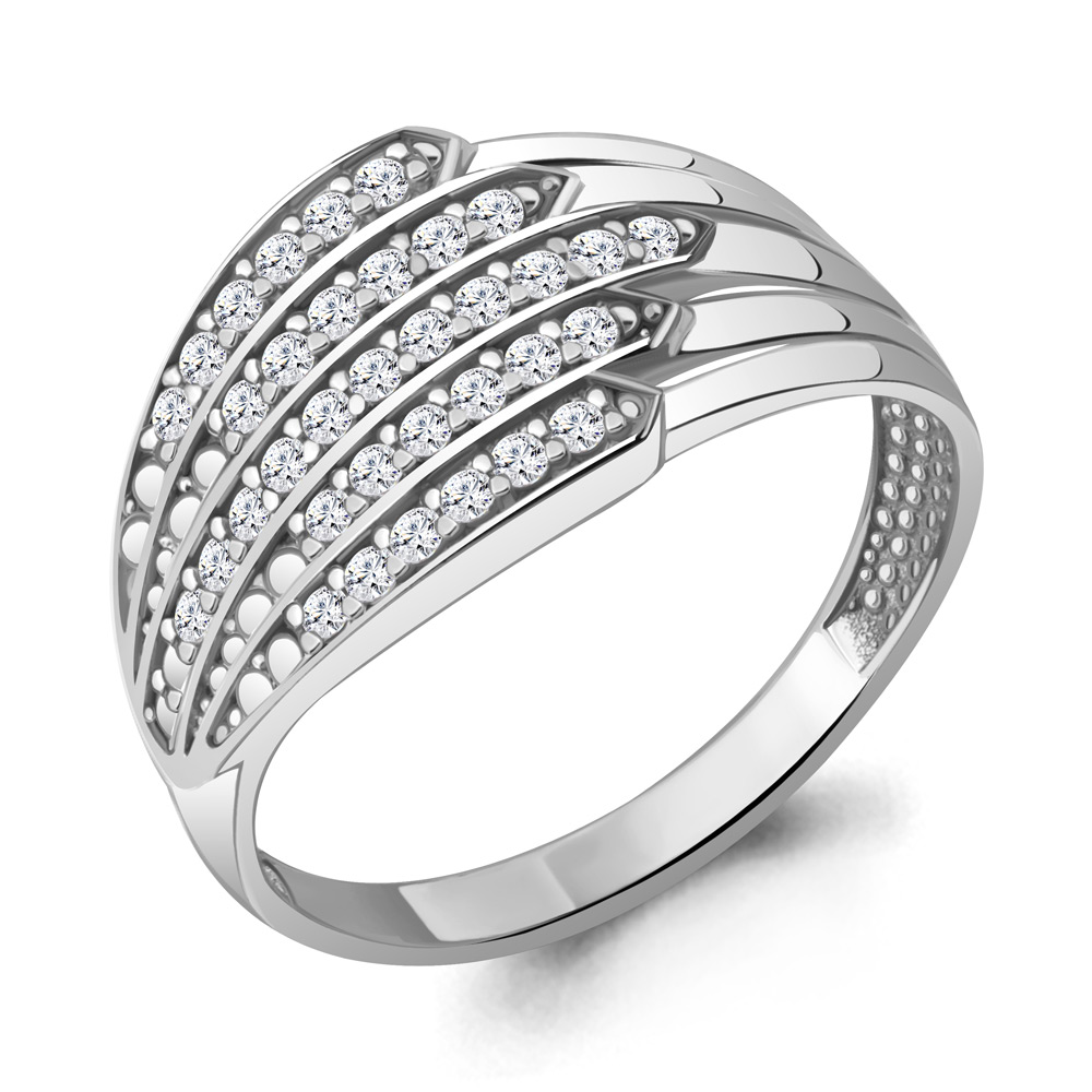 

Кольцо из серебра с фианитом р., Aquamarine 67863А, 67863А_925_р