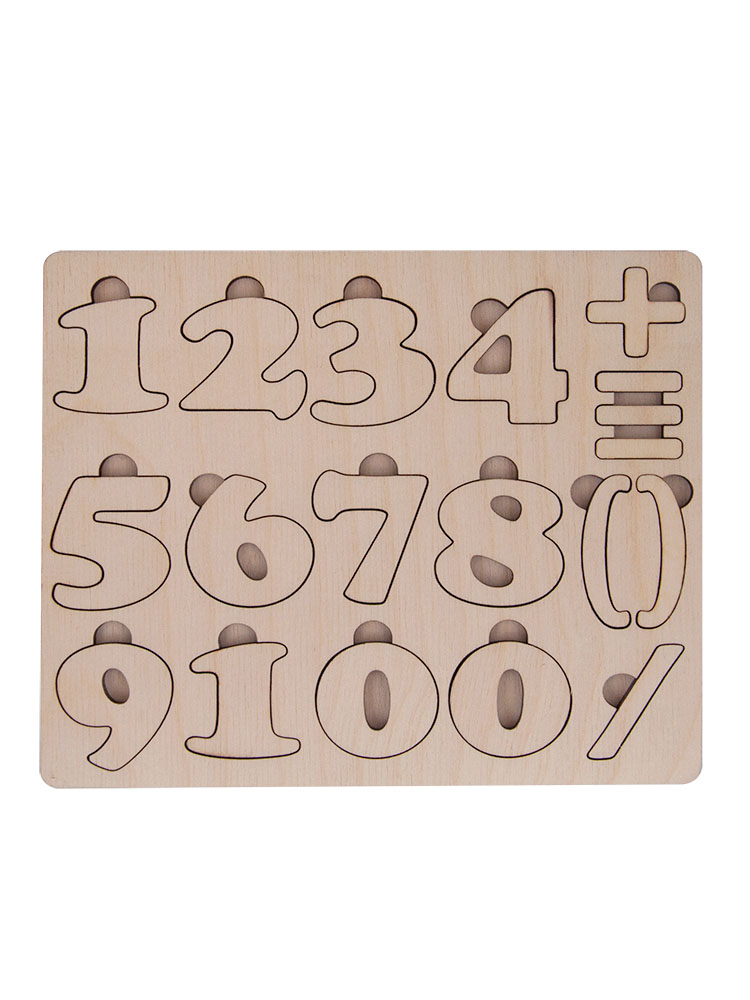 Поделка Сити Бланк Типографии Набор деревянных цифр, 16х18 см