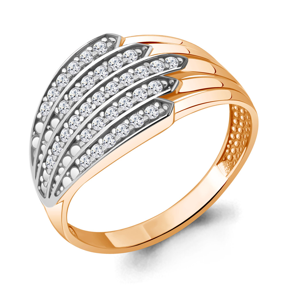 

Кольцо из серебра с фианитом р. Aquamarine 67863А, 67863А_925_з