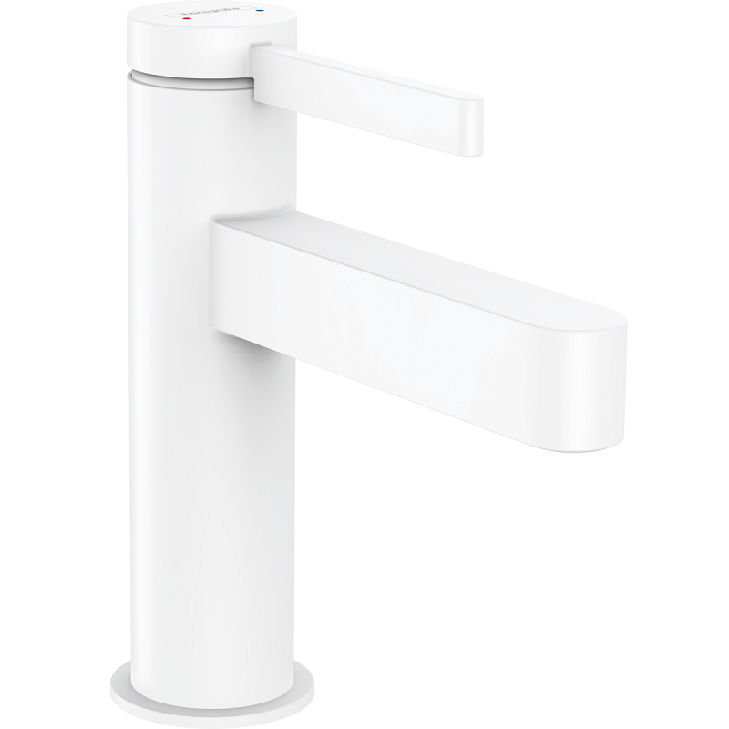 Смеситель Hansgrohe Finoris для раковины 76010700, 100 с донным клапаном Push-Open, белый