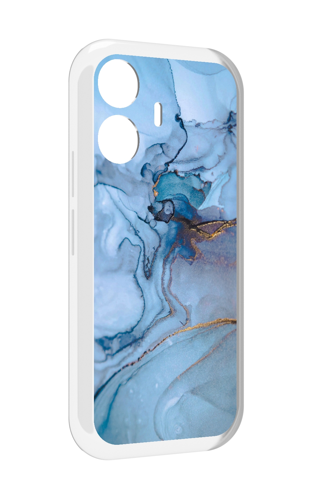 

Чехол MyPads голубой мрамор для Vivo Y77E / Vivo iQOO Z6 Lite, Прозрачный, Tocco