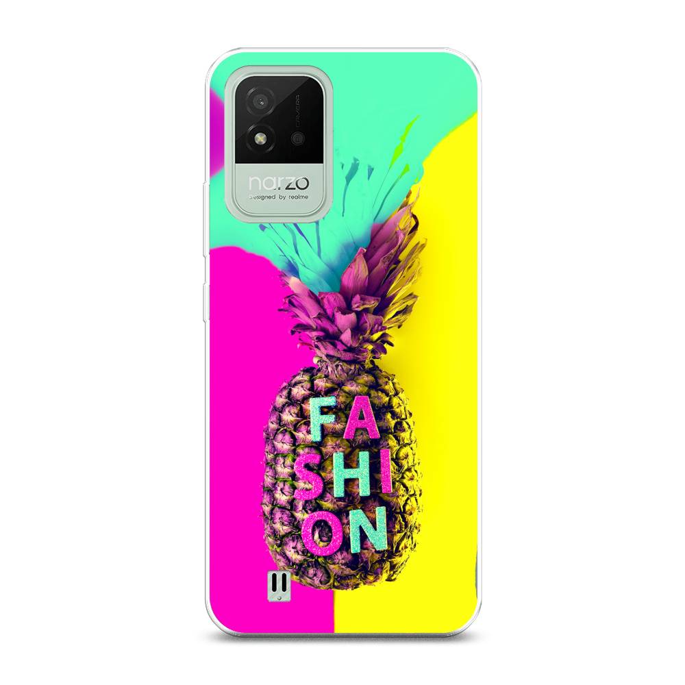 

Чехол Awog на Realme Narzo 50i "Кислотный ананас", Разноцветный, 2510050-10