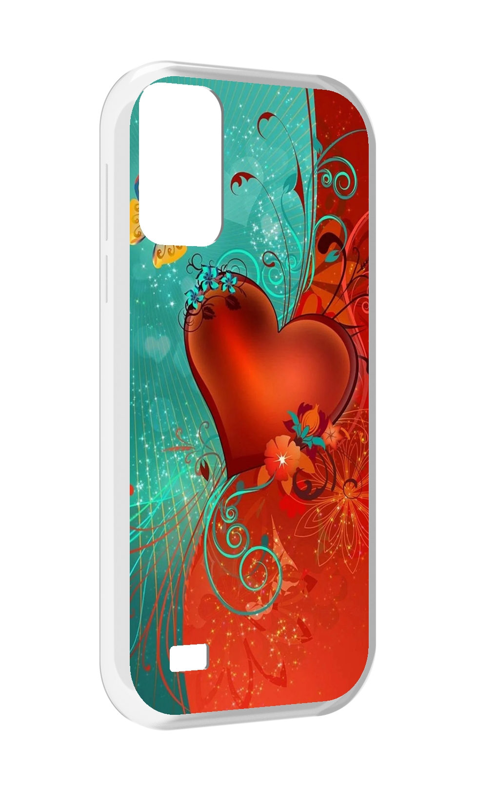 

Чехол MyPads красивые-яркие-сердечки для Oukitel C31, Прозрачный, Tocco