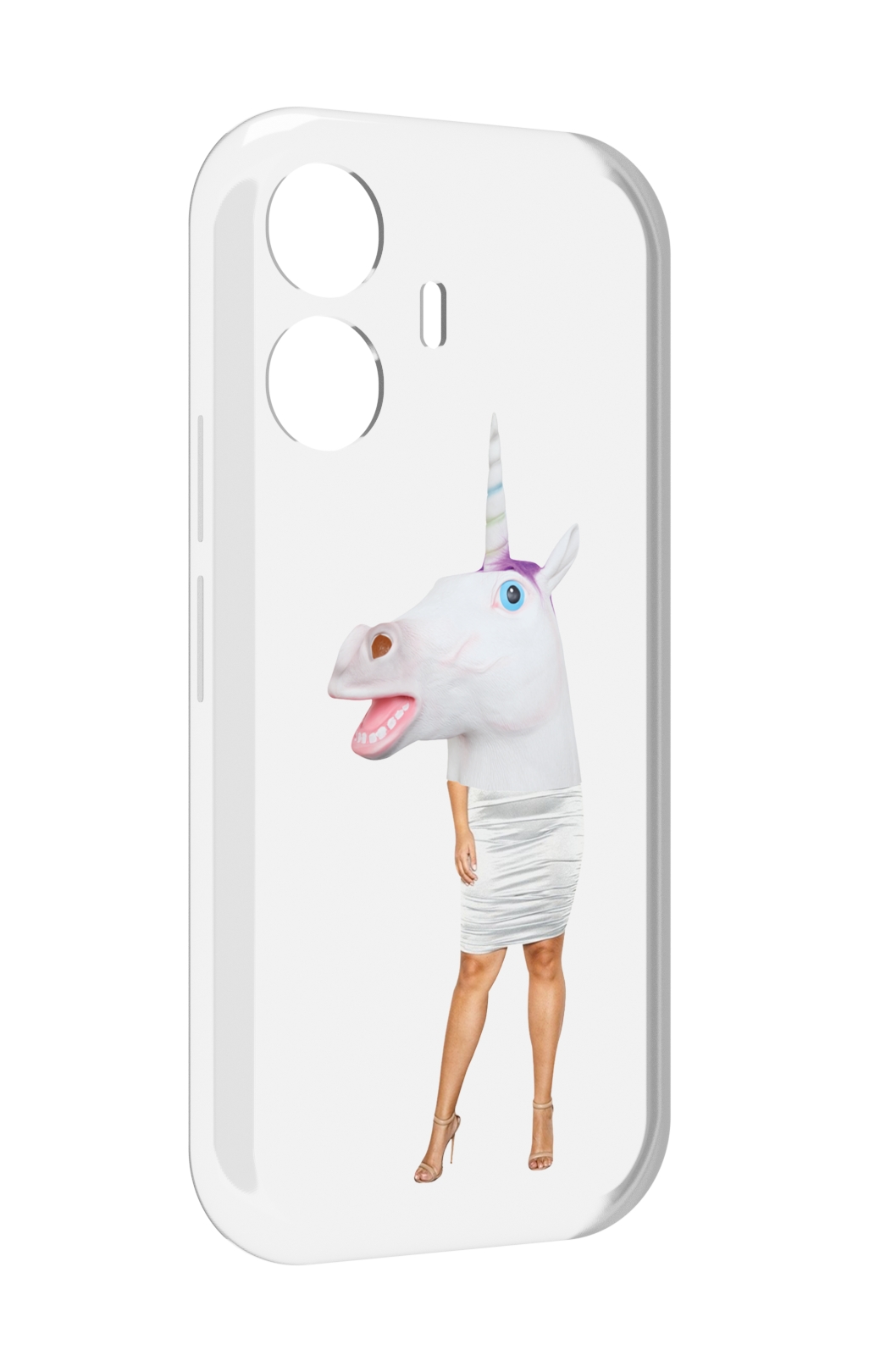 

Чехол MyPads голова-единорога для Vivo Y77E / Vivo iQOO Z6 Lite, Прозрачный, Tocco