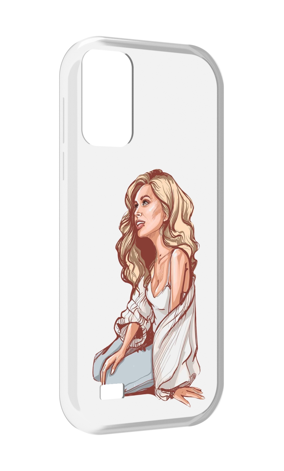 

Чехол MyPads красивая-девушка-в-белом женский для Oukitel C31, Прозрачный, Tocco