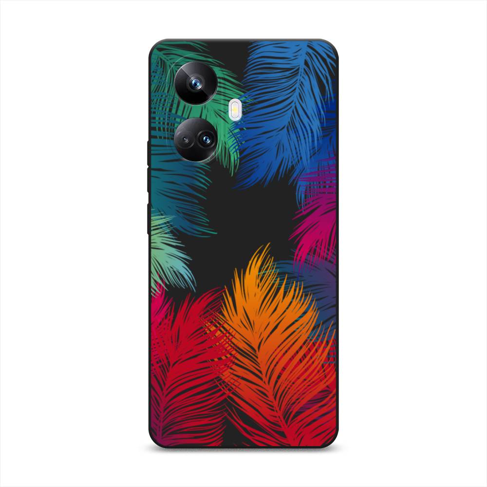 

Чехол Awog на Realme 10 Pro+ "Рамка из перьев", Красный, 2512352-1