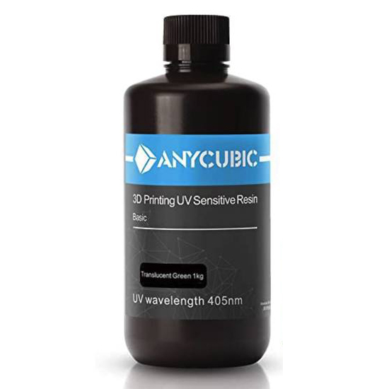 

Фотополимер Anycubic Basic, полупрозрачный зеленый (1 кг)
