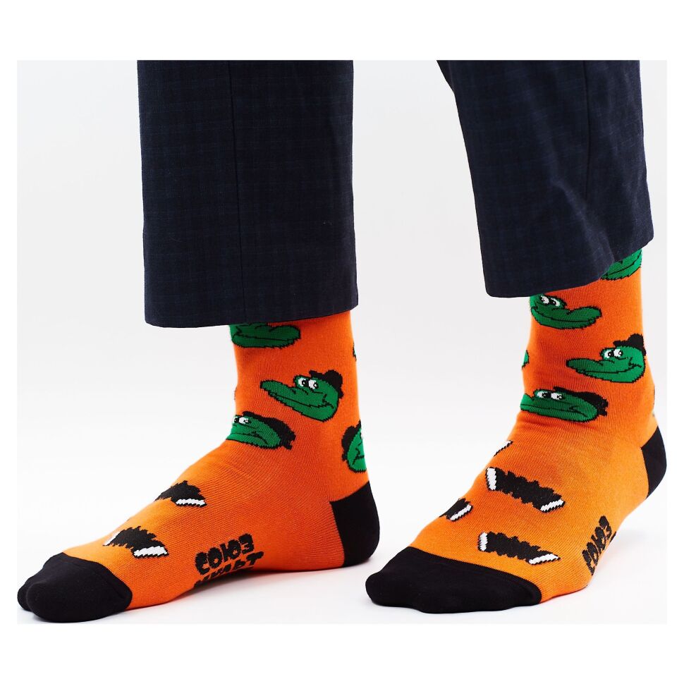 

Носки мужские St. Friday Socks smf-1137-12 оранжевые, Оранжевый, smf-1137-12