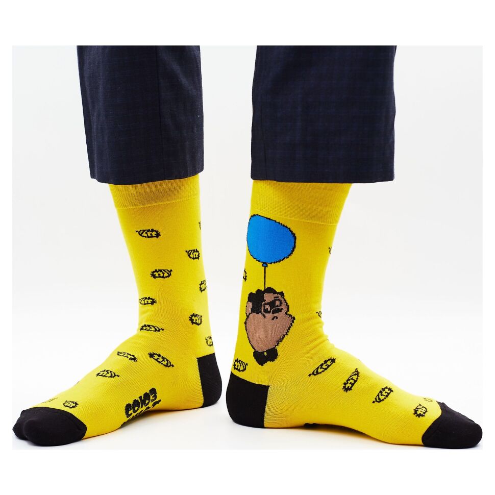 

Носки мужские St. Friday Socks smf-1133-08 желтые, Желтый, smf-1133-08