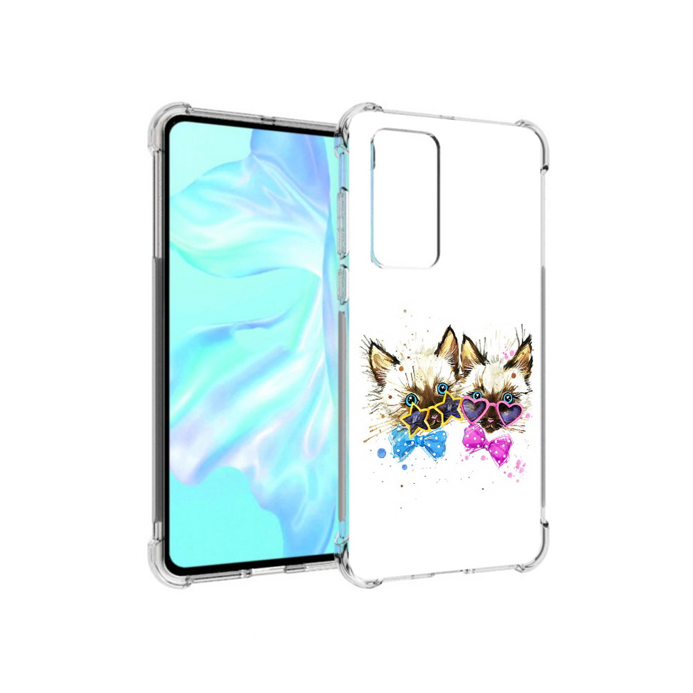 

Чехол MyPads Tocco для Huawei P40 милые котята, Прозрачный, Tocco