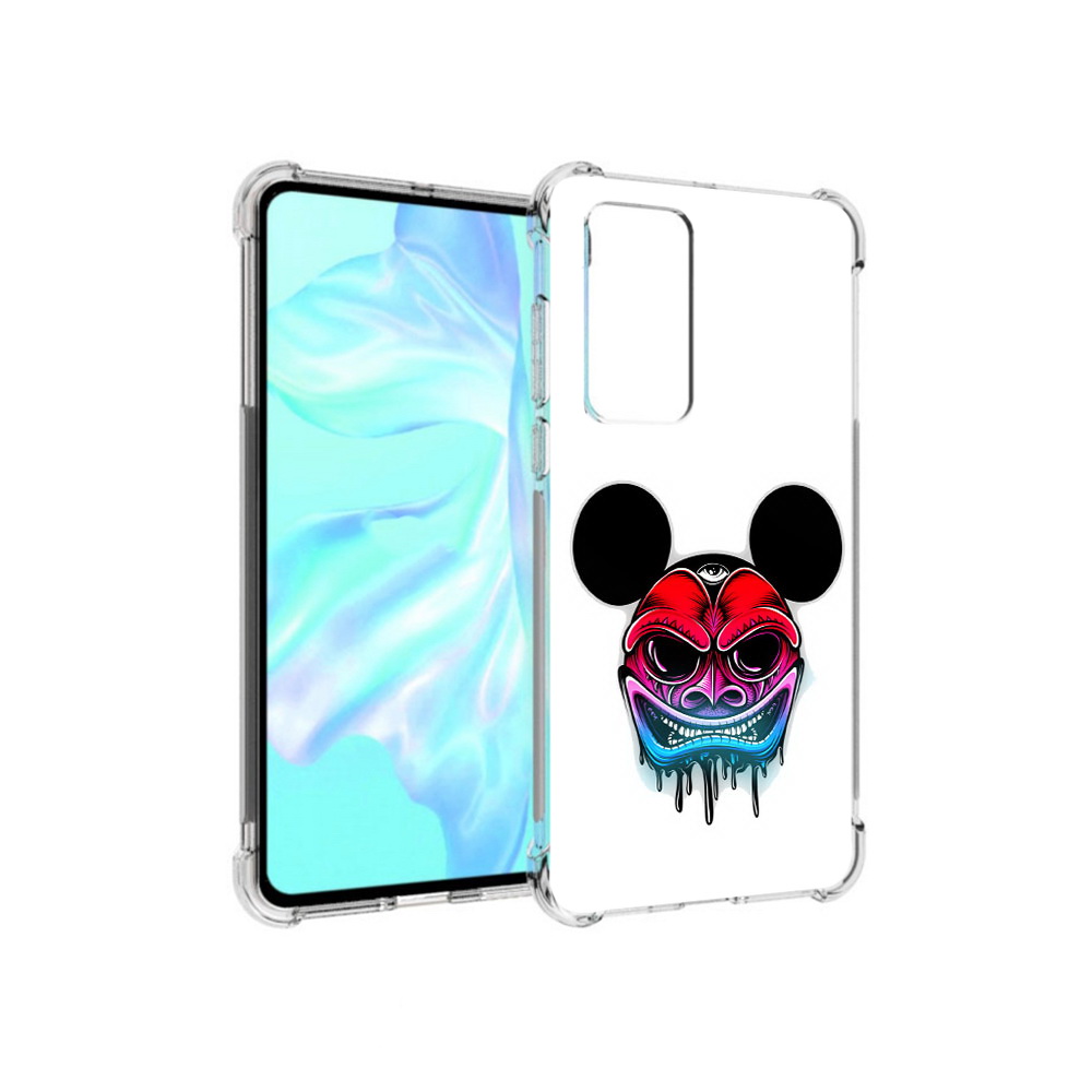 

Чехол MyPads Tocco для Huawei P40 микки в маске, Прозрачный, Tocco