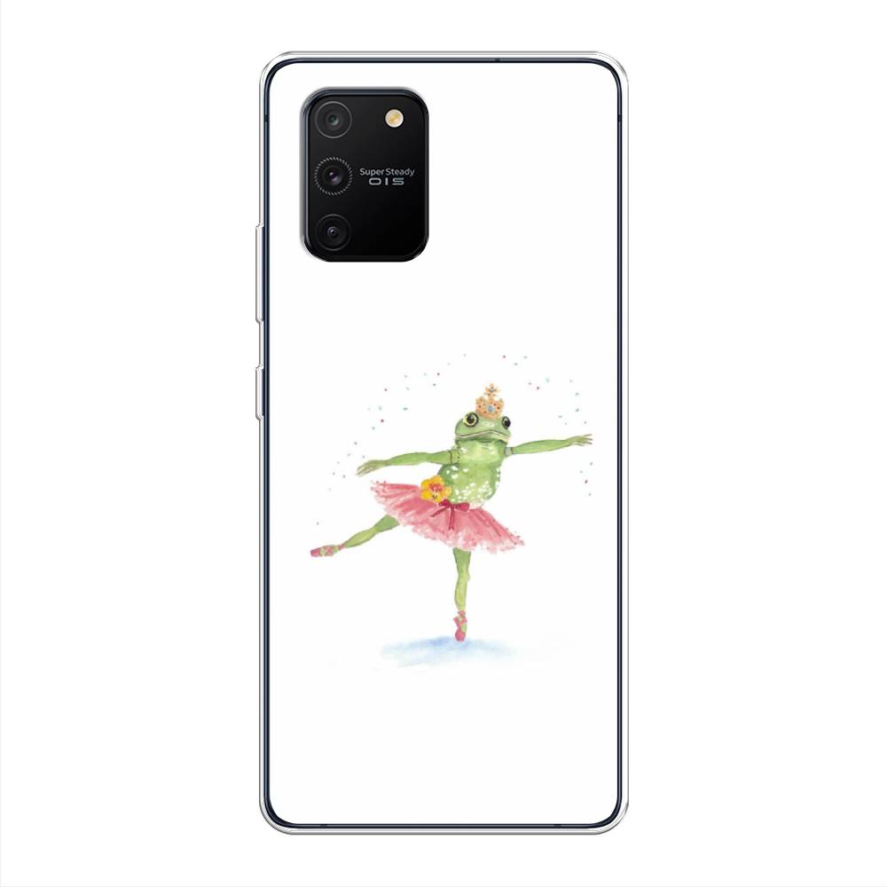 

Чехол на Samsung Galaxy S10 Lite "Лягушка-балерина", Зеленый, 210050-4