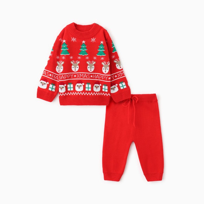 

Костюм повседневный детский Крошка Я Xmas, красный, 86, Xmas