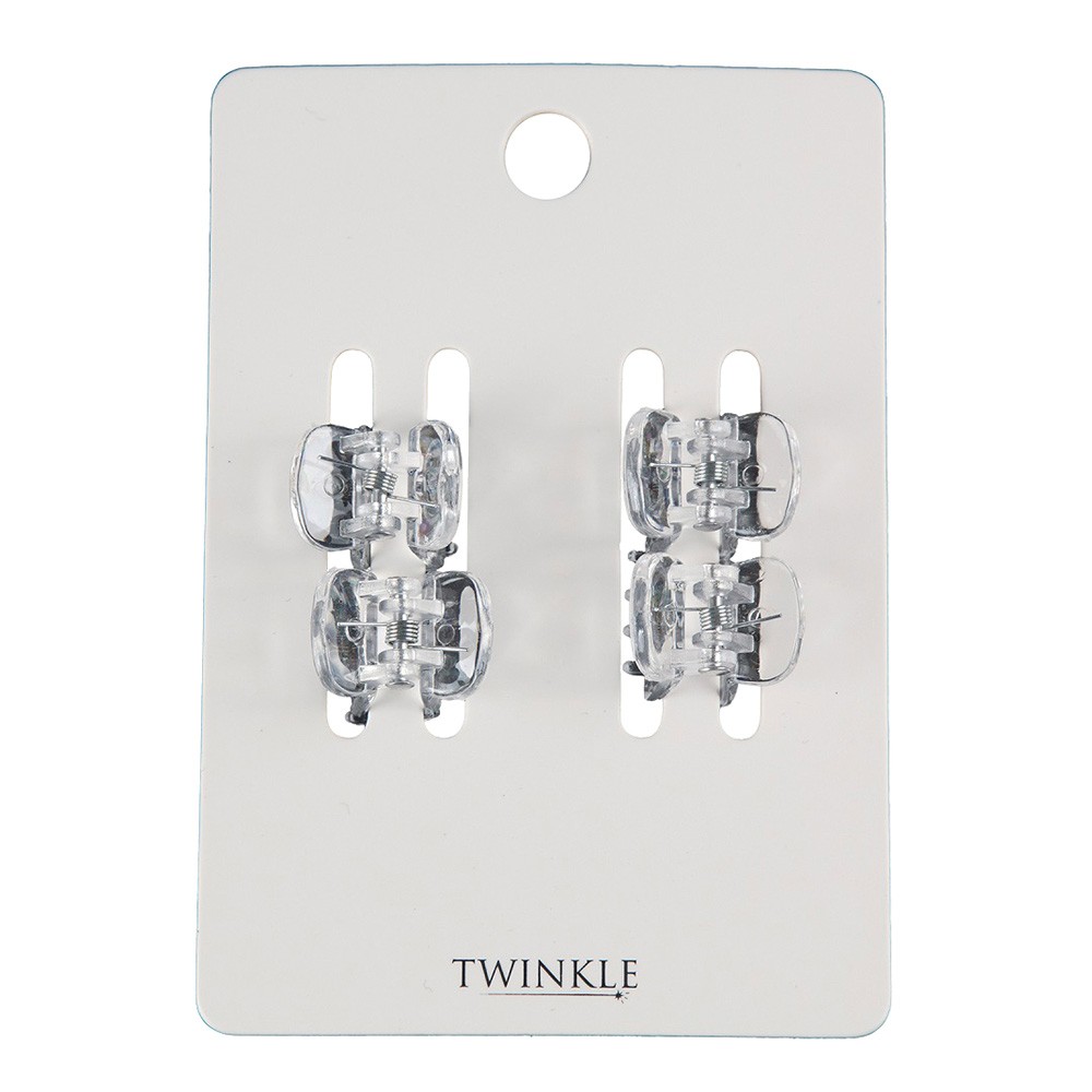 

Заколка для волос Twinkle краб прозрачная
