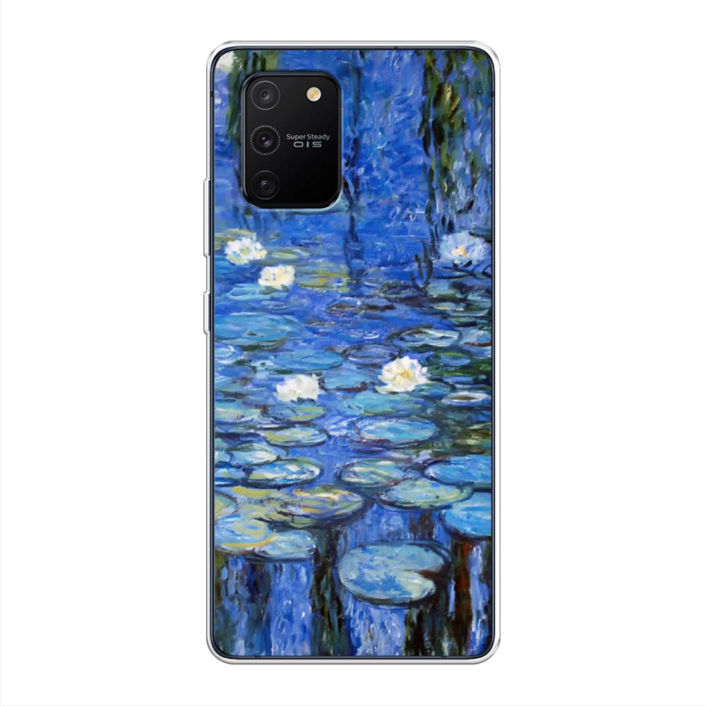

Чехол на Samsung Galaxy S10 Lite "Нарисованный пруд", Синий;зеленый, 210050-4
