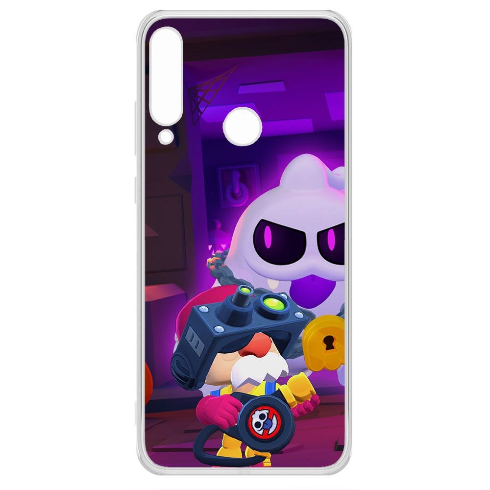 Чехол-накладка Brawl Stars-Охотник за Скуиками Гэйл для Huawei Y6P