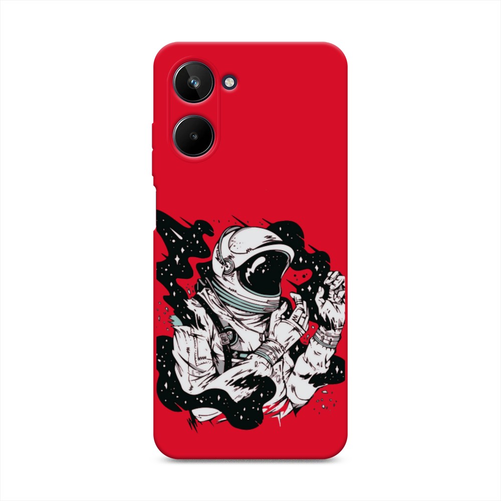 

Чехол Awog на Realme 10 4G "Космонавт арт", Черный;бежевый;белый, 2512153-1
