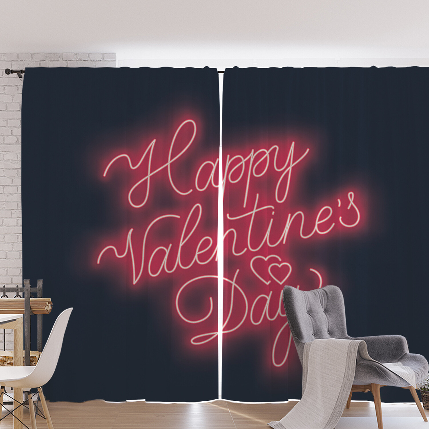 

Шторы фотошторы JoyArty "Valentine's Day” 170х265 см 2 полотна ткань оксфорд, Valentine's Day