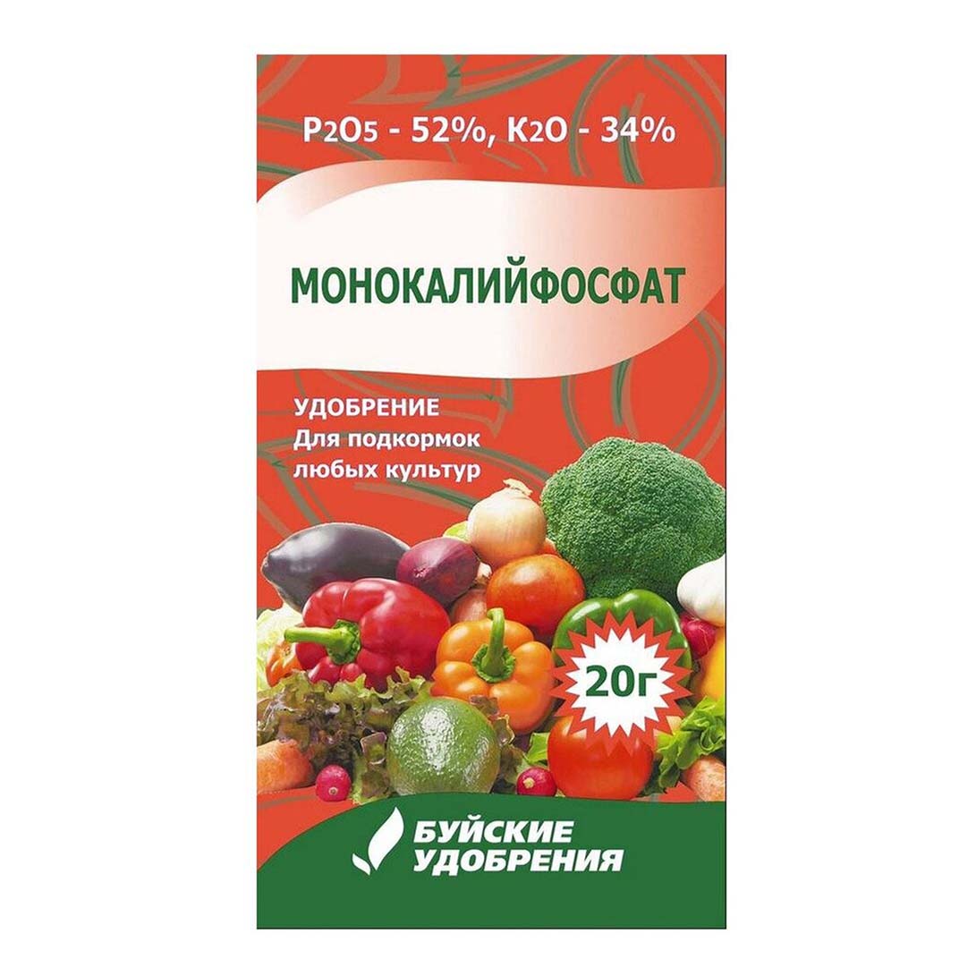

Удобрение Буйские удобрения Монокалийфосфат минеральное 20 г