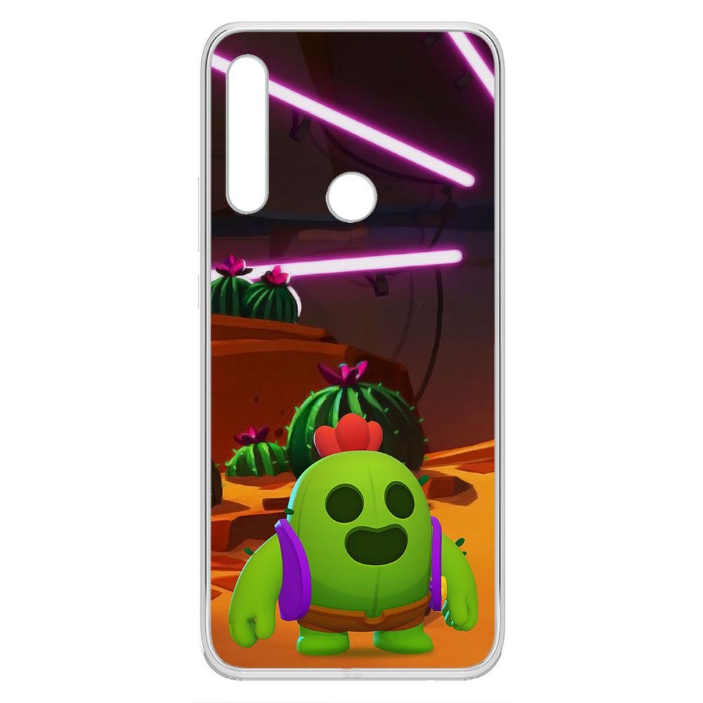 

Чехол-накладка Brawl Stars-Спайк для Honor 9X, Прозрачный
