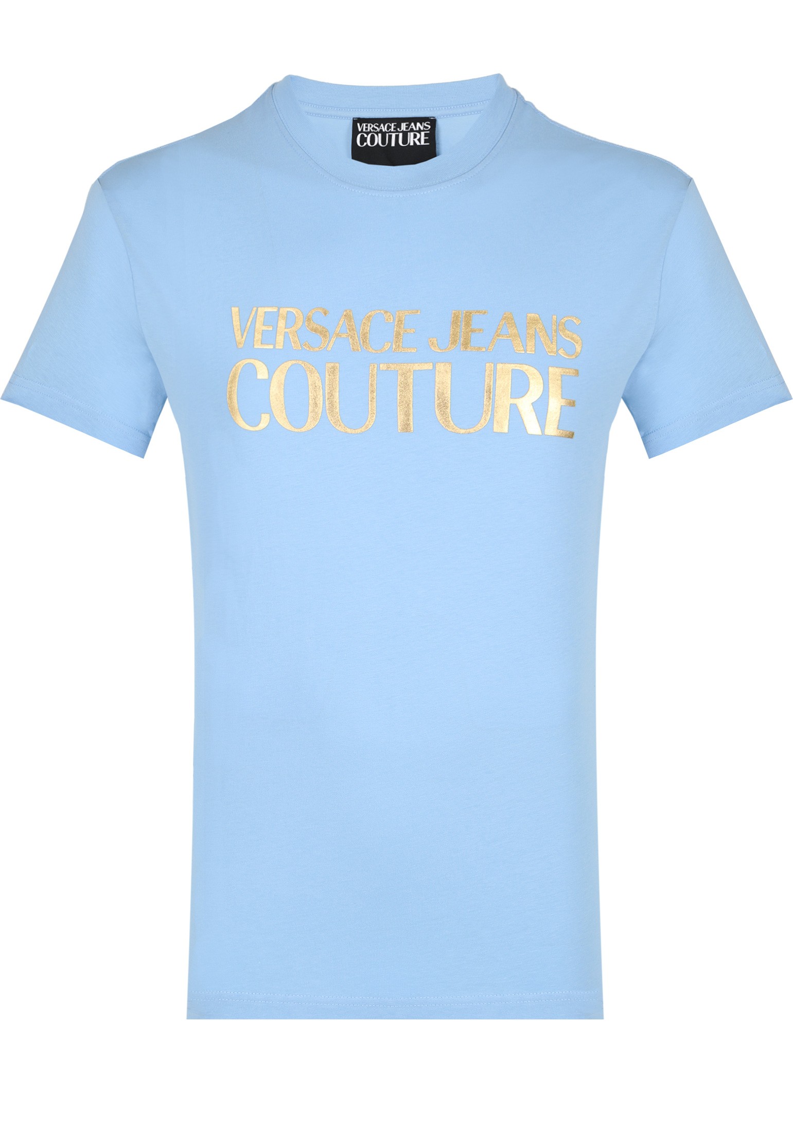 

Футболка мужская Versace Jeans Couture 125308 голубая S, Голубой, 125308
