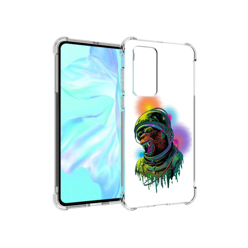 

Чехол MyPads Tocco для Huawei P40 медведь космонавт, Прозрачный, Tocco