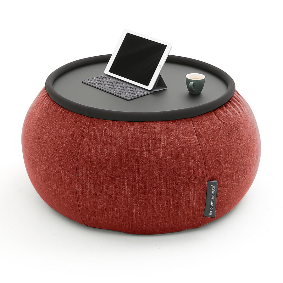 Журнальный столик пуф Ambient Lounge - Versa Table - Wildberry Deluxe шенилл красный 22990₽