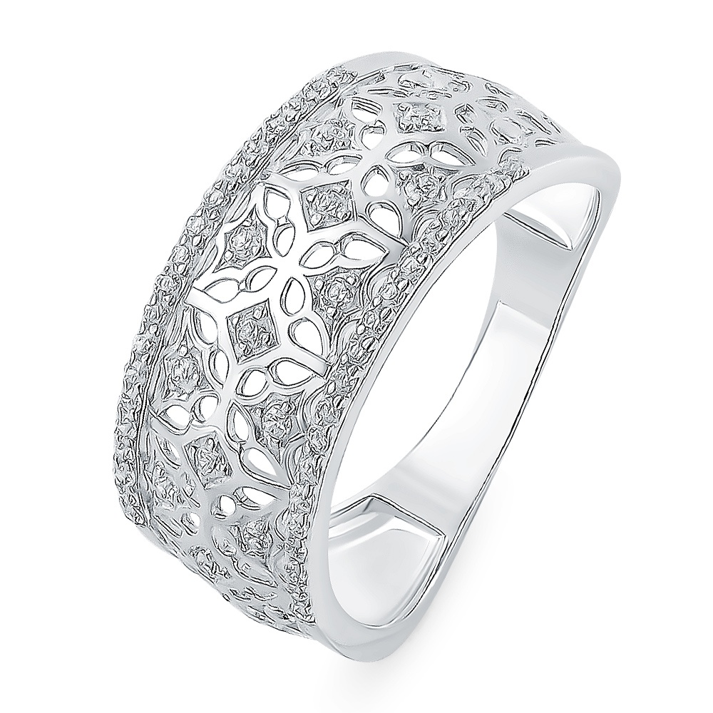 

Кольцо женское из серебра с фианитом 585Gold 701009773, р, 701009773