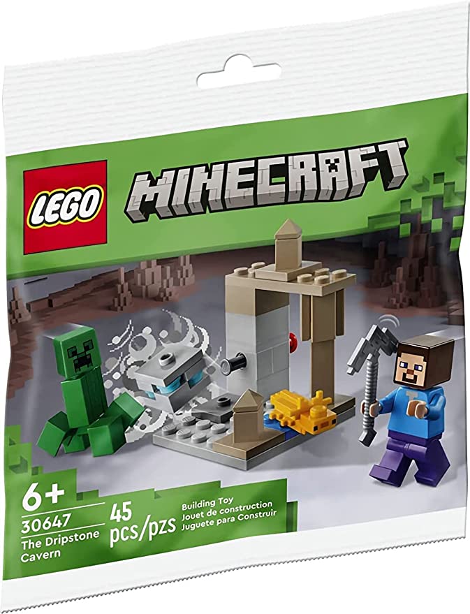 Конструктор LEGO 30647 Капельная пещера (Minecraft The Dripstone Cavern), 45 дет