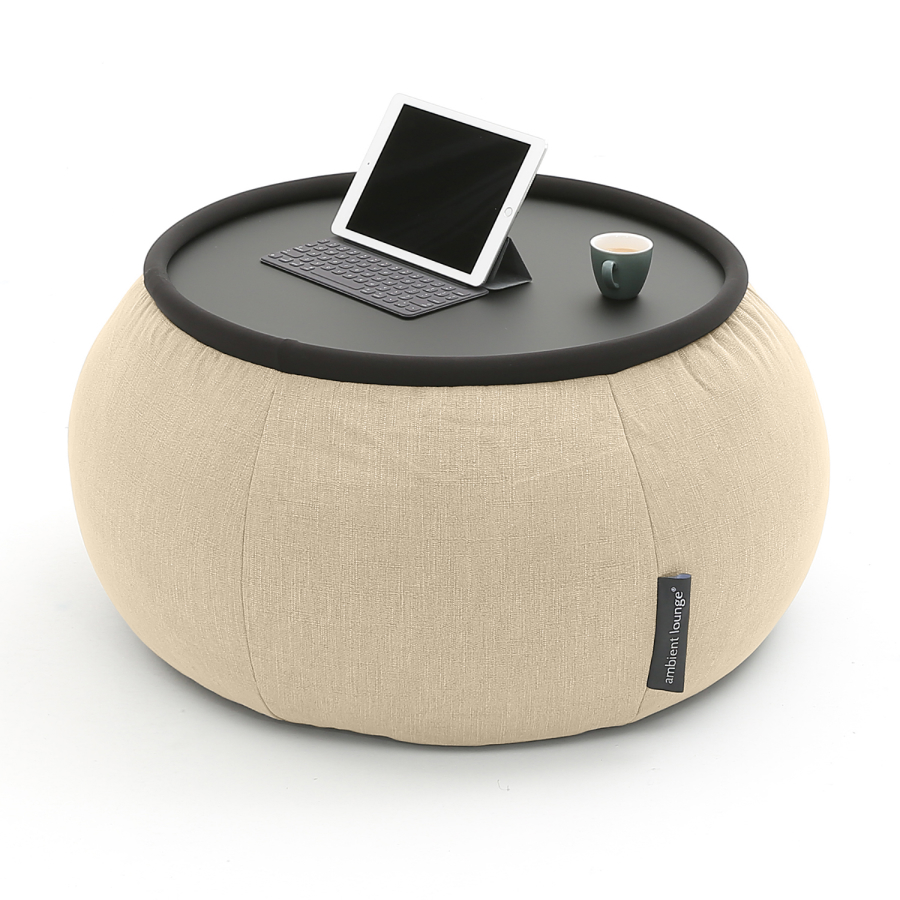 Журнальный столик пуф Ambient Lounge - Versa Table - Eco Weave шенилл бежевый 22990₽