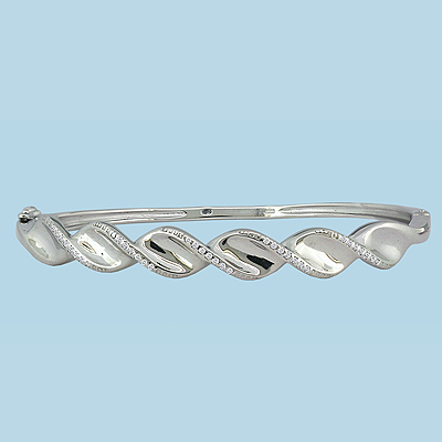 

Браслет из серебра с фианитом Aquamarine Aquamarine 74050А_925_р р. 18, 74050А_925_р