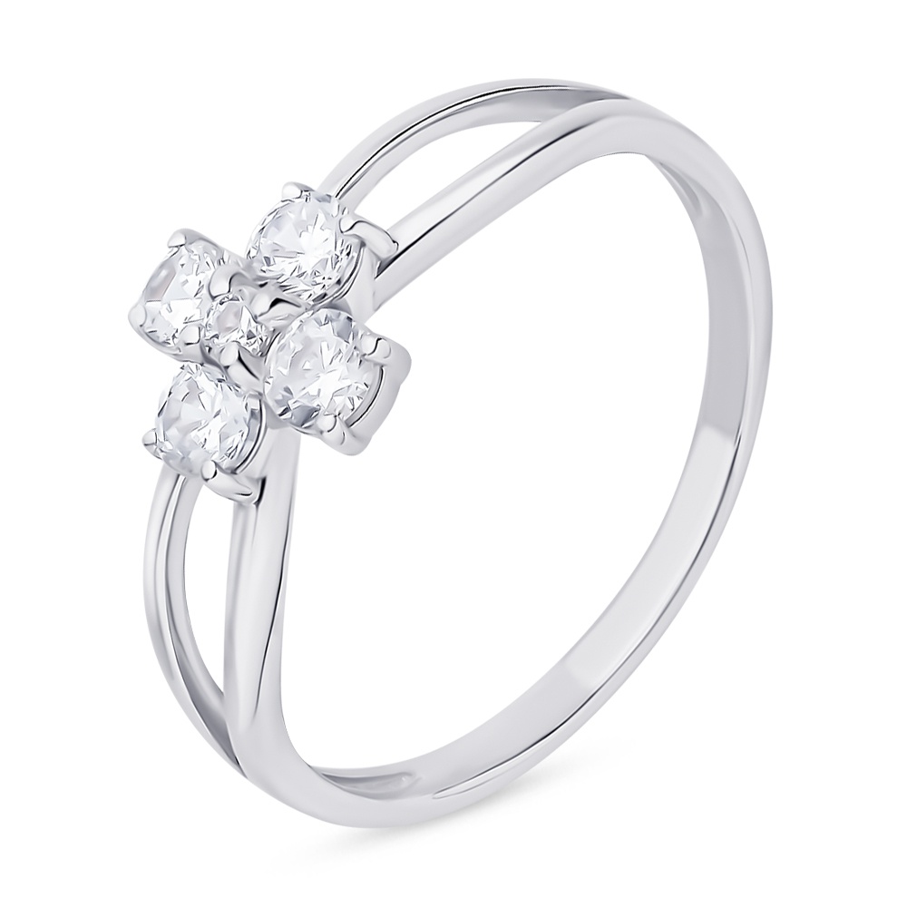 

Кольцо женское из серебра с фианитом 585Gold 701009693, р. 18,5, 701009693