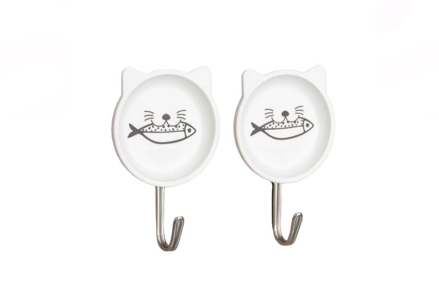 

Набор крючков на липучке «Зверюшки», 2 шт, цвет МИКС