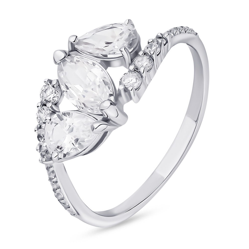 

Кольцо женское из серебра с фианитом 585Gold 701009721, р. 17, 701009721