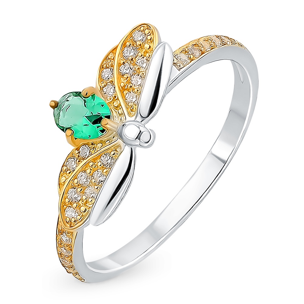 

Кольцо женское из серебра с фианитом 585Gold 701009720, р, 701009720