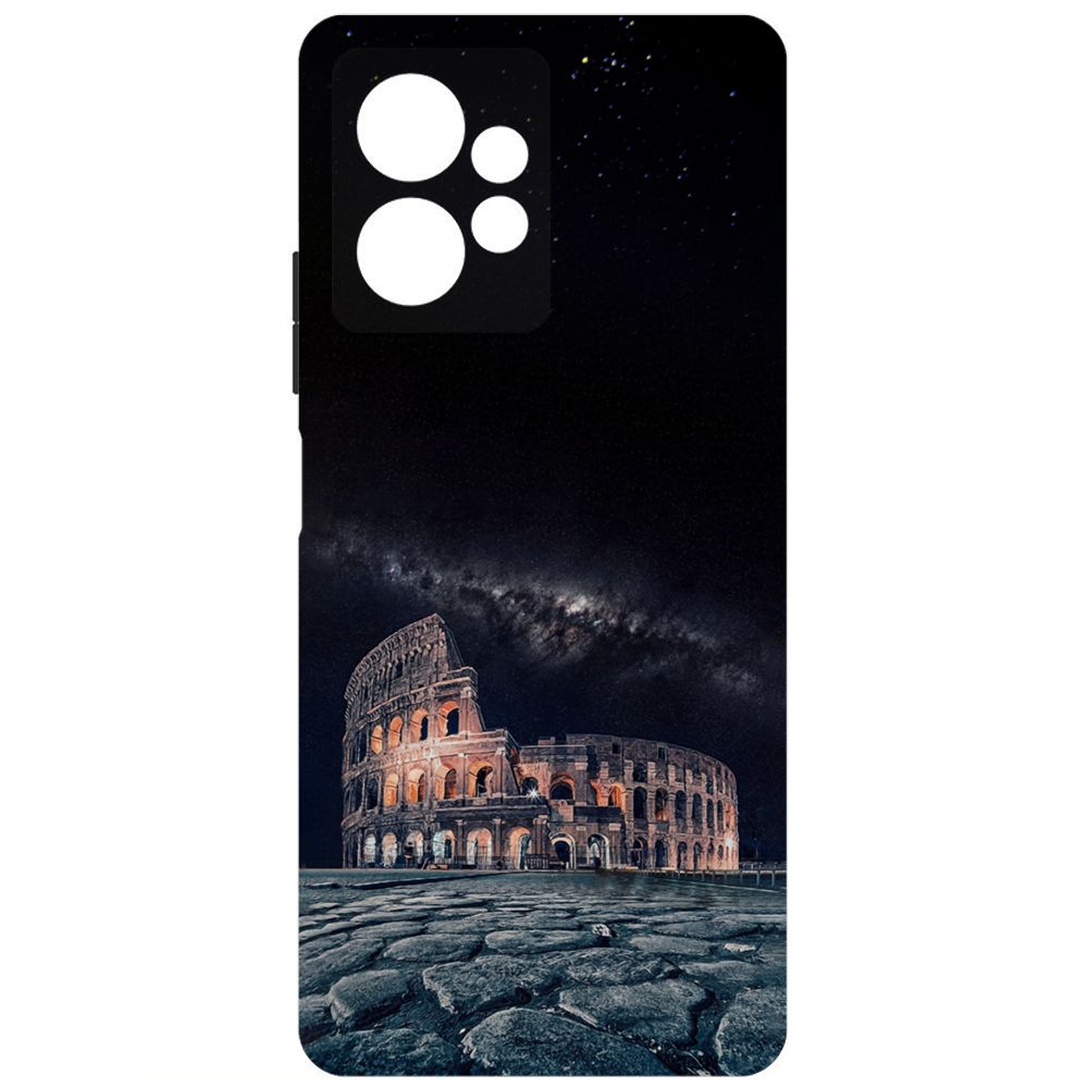 

Чехол-накладка Krutoff Soft Case Италия, Колизей для Xiaomi Redmi Note 12 4G черный