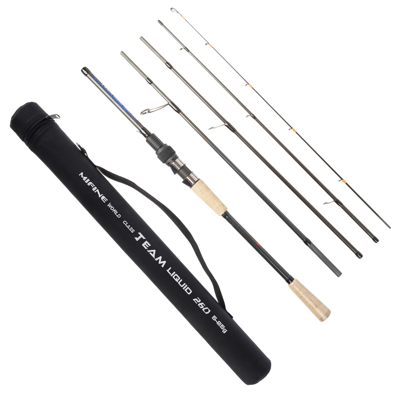 

Спиннинг Mifine TEAM LIQUID 2.35 м, тест 5-25 гр, (1330A-235) в жестком тубусе, TEAM LIQUID, TEAM LIQUID