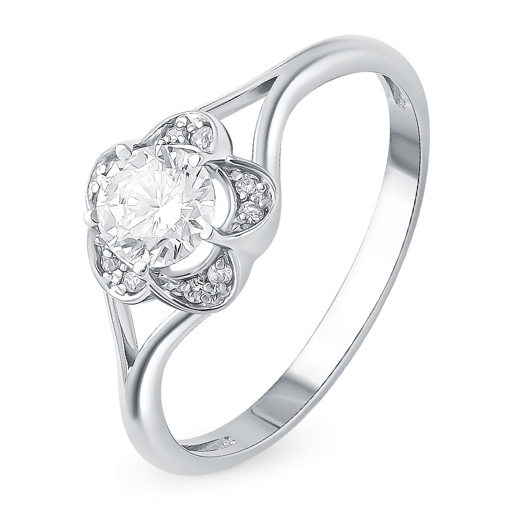 

Кольцо женское из серебра с фианитом 585Gold 701009688, р, 701009688