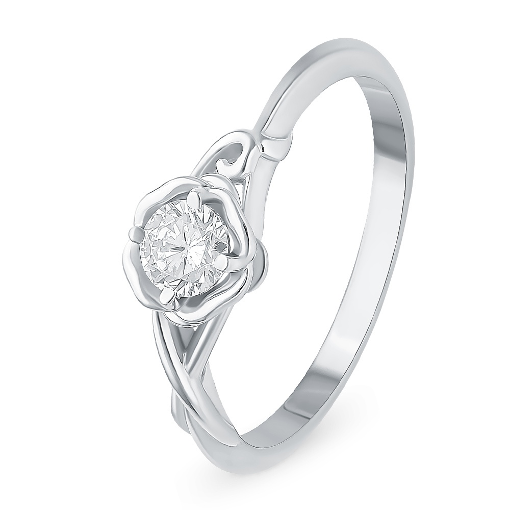 

Кольцо женское из серебра с фианитом 585Gold 701009719, р, 701009719