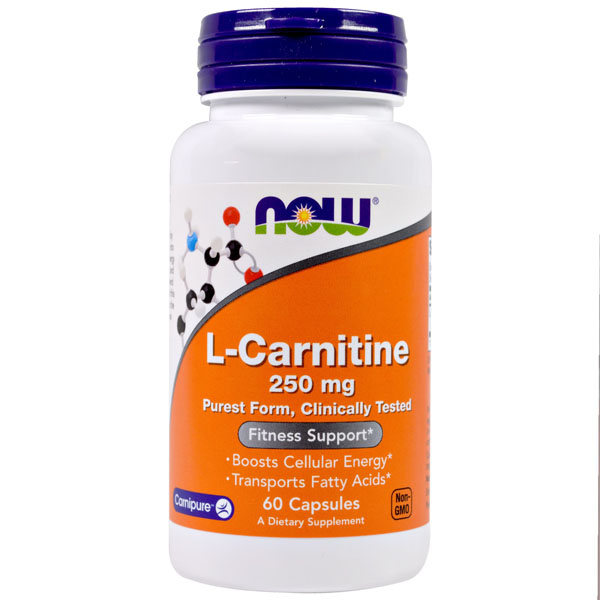 фото L-carnitine now 250 мг капсулы 60 шт.