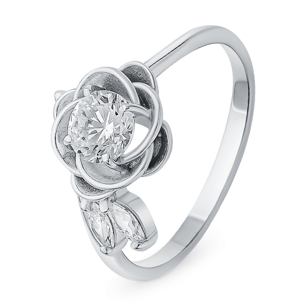 

Кольцо женское из серебра с фианитом 585Gold 701009718, р. 16,5, 701009718