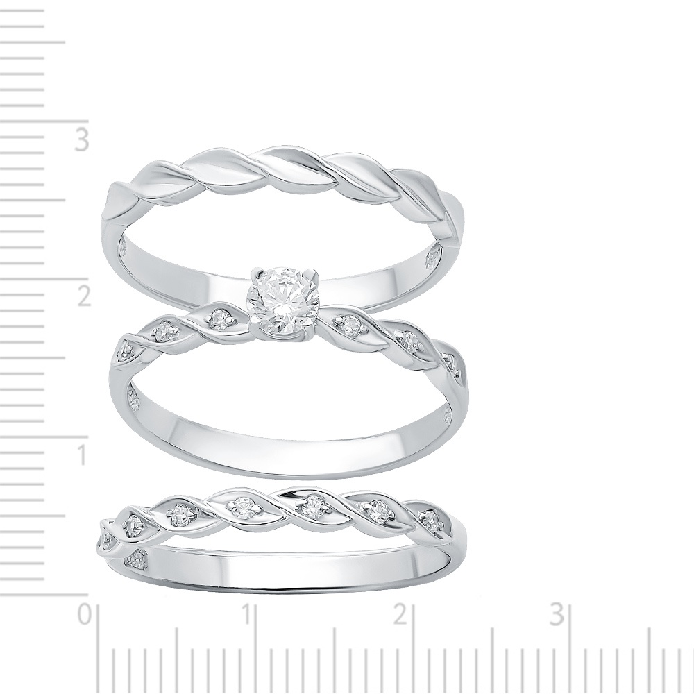 

Кольцо из серебра р.  585Gold 701009826, фианит, 701009826